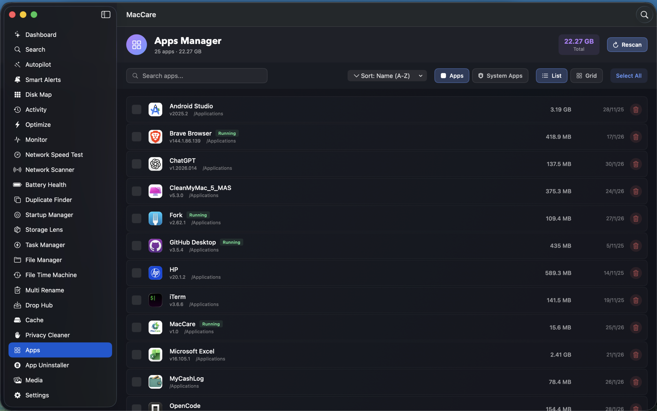 Apps Manager